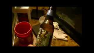 how to turn a beer bottle into a cup with Fire and String EPIC WIN [upl. by Ingvar]