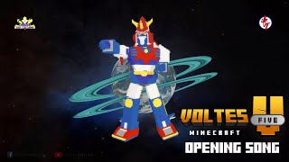 Voltes V Minecraft ボルテスVの歌 Opening Song Voltes V No Uta  Minecraft Animation [upl. by Solakcin]