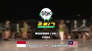 DANZEL VS LIPING SIM  WAACKING FINAL  SDK ASIA 2017  HONG KONG  JAMCITYHK LIVE [upl. by Eineeuq]