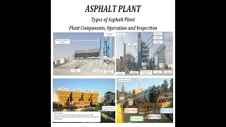 ASPHALT PLANT  Types of Asphalt PlantBatch amp Continuous Plant Components Operation and Inspection [upl. by Ileana123]