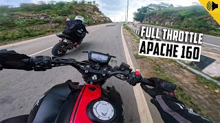 Pure Sound of TVS Apache 1604v  Full Throttle  Gopro Hero 11 [upl. by Chen]