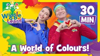 A World of Colours 🌈 Wiggle and Learn 📚 The Wiggles [upl. by Hogan166]