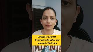 Difference between Descriptive statistics and Inferential Statistics psychology statistics ugcnet [upl. by Lamori258]