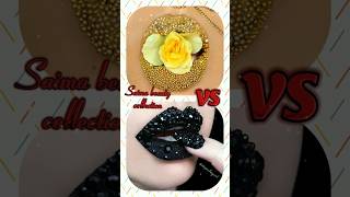 yellow pearl 💛 Vs black pearl 🖤 nail 💅 lips 👄 heels 👠 purse 👜 dress 👗 etcshortsvideo [upl. by Andra]