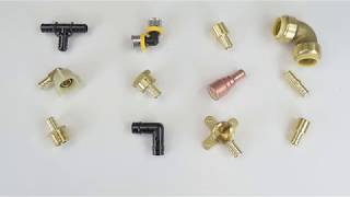 Types of PEX Fittings [upl. by Lantz505]