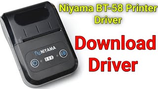 Niyama BT58Printer Driver  Niyama BT58 Wireless Bluetooth Thermal Mobile Receipt POS Printer 58mm [upl. by Daraj51]