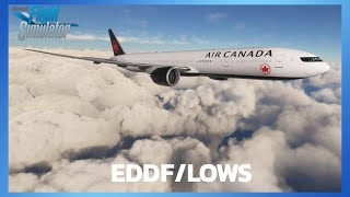 MSFS Live Long Haul EDDF LOWS PMDG 777 Air Canada [upl. by Idnib]