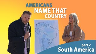 Can AMERICAN students fill in a map of SOUTH AMERICA  Part 2 [upl. by Sweyn632]