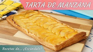 TARTA DE MANZANA con hojaldre y crema pastelera amp CONÓCENOS un poco más [upl. by Okiam]