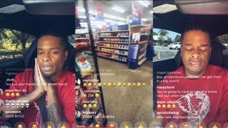 GOTDAMNZOIAMZOIE GROCERY SHOPPING ON IG LIVE AGAIN😂 FULL IG VLOG [upl. by Merari591]