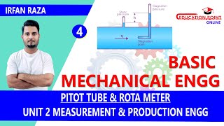 Pitot Tube amp Rota Meter  Basic Mechanical Engineering BTech 1st Year [upl. by Marasco502]