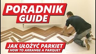 PARKIET w Jodełkę JAK ułożyć Parkiet z paneli samemu Układanie PODŁOGI PARKIETU deski herringbone [upl. by Aihsikal110]