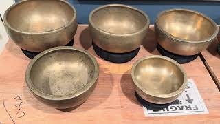 Magical sounding antique singing bowls [upl. by Elmira636]