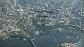 YOW Ottawa VOR 1146 Mhz  Ident morse code [upl. by Aurita141]