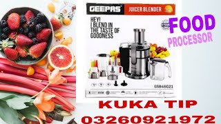 GEEPAS FOOD PROCESSOR 46021 INFO [upl. by Anafetse]