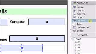 How to Create Form  Fillable PDF Format in Acrobat XI Pro [upl. by Koral]