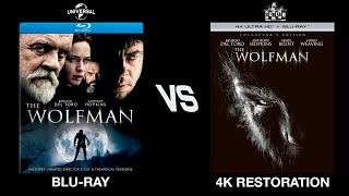 THE WOLFMAN 2010 Bluray vs 4K Restoration [upl. by Acissev]