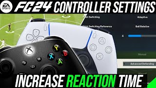 Best META Controller Settings To Increase Reaction Time  Give You An Advantage  EA FC 24 [upl. by Albur]