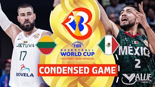 Lithuania 🇱🇹 vs Mexico 🇲🇽  Full Game Highlights  FIBA Basketball World Cup 2023 [upl. by Aioj]