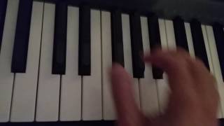 How to play a D flat 7 chord on piano  C sharp 7  music theory [upl. by Ahsirtap574]