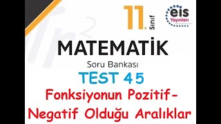 Eis Yayınları 11Sınıf Matematik Soru Bankası Test 45 [upl. by Cleveland341]