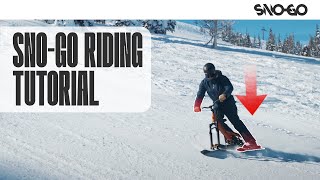 How to Ride a SNOGO Ski Bike  Full Riding Tutorial [upl. by Ridley]