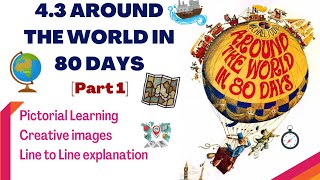 PART 1  Around the World in 80 days  43  Jules Gabriel Verne  Line to Line Explanation in Hindi [upl. by Nrubliw]