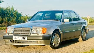 Mercedes 500E the 50 V8 hotrod engineered amp built by Porsche thats quicker than a BMW M5 [upl. by Joacima]