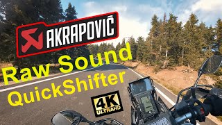 Yamaha Tenere 700 Akrapovic QuickShifter Raw Sound [upl. by Matless]