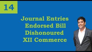 Lecture 14  Endorsed Bill Dishonoured  12th Commerce [upl. by Eel]