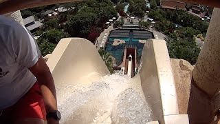 The Tower of Power Water Slide at Siam Park [upl. by Mayhs]