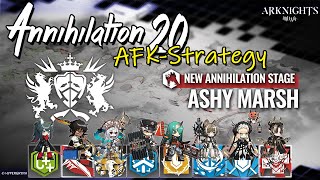 Arknights Annihilation 20  Ashy Marsh  AFK Strat [upl. by Mignon]