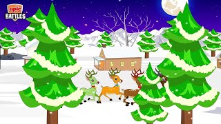 Finger Family Epic Battles Crazy Reindeer Vs Wolf  Finger Family Nursery Rhymes for Children [upl. by Bohlen]