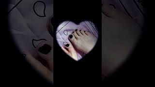 Wriggle wriggle 💖😘💋 wriggle feet foot paintednails chilling bored softfeet [upl. by Anairb]