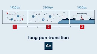 LONG PAN Transition After Effects tutorial [upl. by Treblah]