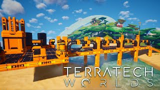 Building a base in the new update of TerraTech Worlds [upl. by Sherborn]