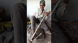 hardworker man make slippers ❤️❤️funny desertvillagelife shortvideo desertlife villagelife [upl. by Apgar]