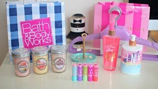 Sparkly Vlog  Victorias Secret Bath amp Body Works New Baby Lips Haul [upl. by Remat170]