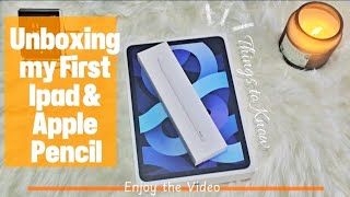 Unboxing my Ipad Air 4th Gen amp Apple Pencil 2nd Gen in 2024 Customization  Themepark [upl. by Etteoj]