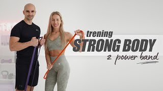 TRENING STRONG BODY  Z GUMAMI POWER BAND  DLA KOBIET I MĘŻCZYZN  Agata Zając i Karol Kwiliński [upl. by Halla]