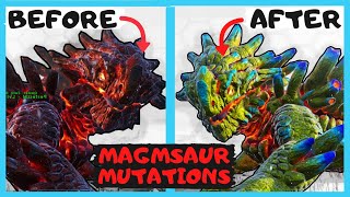 Ark color mutations  magmasaur Breeding Ark  ark magmasaur breed [upl. by Nivert]