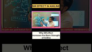 Why SIR effect increases the basic strength in Aniline🤔youtubeshorts ytshorts [upl. by Elleimac]