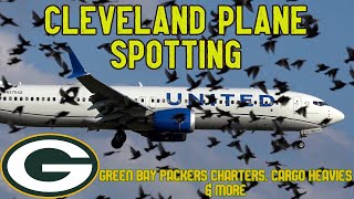 Cleveland Plane Spotting After the Tornadoes Green Bay Packers NFL Charters amp More [upl. by Lothario]