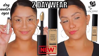 2 DAY WEAR TEST LANCÔME TEINT IDOLE ULTRA WEAR ALL OVER CONCEALER dry under eyes  MagdalineJanet [upl. by Haroppiz]