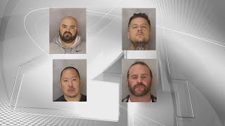 Five Hells Angels motorcycle club members arrested in connection with murder at a concert [upl. by Bunder]