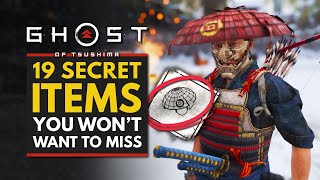 Ghost of Tsushima  19 SECRET ITEMS You Wont Want to Miss [upl. by Iggie]