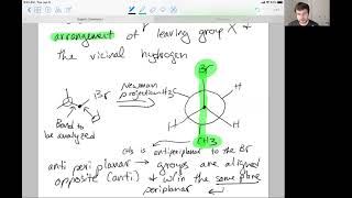 Lecture 92 Anti Periplanar Conformation for the E2 Reaction [upl. by Aivatra468]