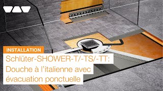 Réalisation d’une douche à l’italienne avec Schlüter®KERDISHOWERTTTTS [upl. by Ynad]