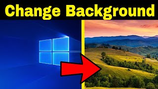 How To Change Desktop Background image in Windows 10  Tutorial  Quick Tech Tips 2023 [upl. by Lejeune]