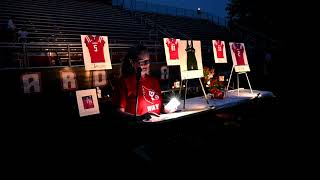 Candlelight vigil at Michigan Center High School [upl. by Marienthal]